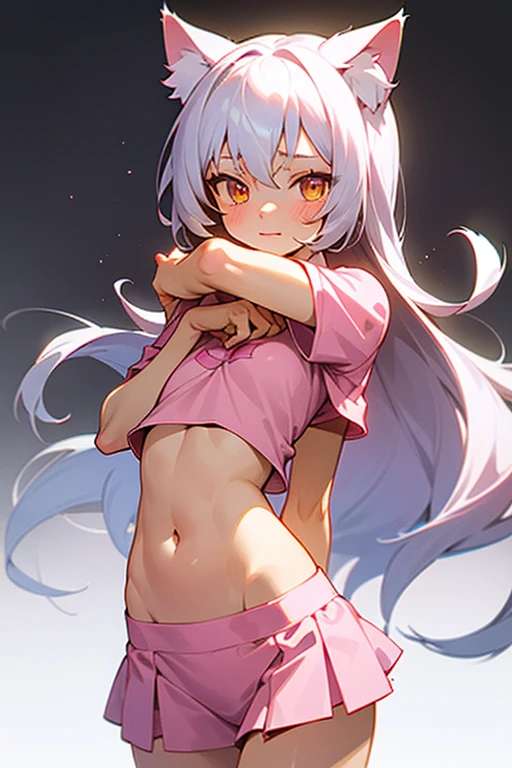 (Highest quality), (High resolution), (masterpiece), (Very detailed), Shiro \(no game No life\),Long Hair,Multicolored Hair,Hair between the eyes,Gradient Hair,Flat Chest,, Blue Archive Art Style, One Girl, Silky skin, Shiny skin, blush, desire, Heart pupil, Heavy breathing,(Micro Bikini), Front view, (Bright saturation), Press your chest against the glass, Love juice drips, Swimwear is see-through, Please put your hands behind your back, Fully glazed shower room