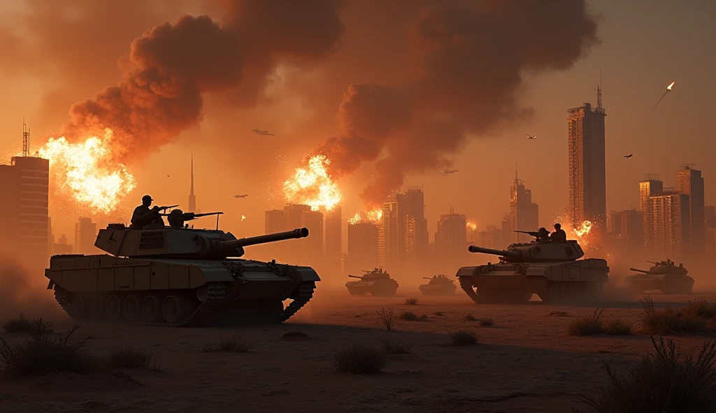 Two tanks destroyed in the area