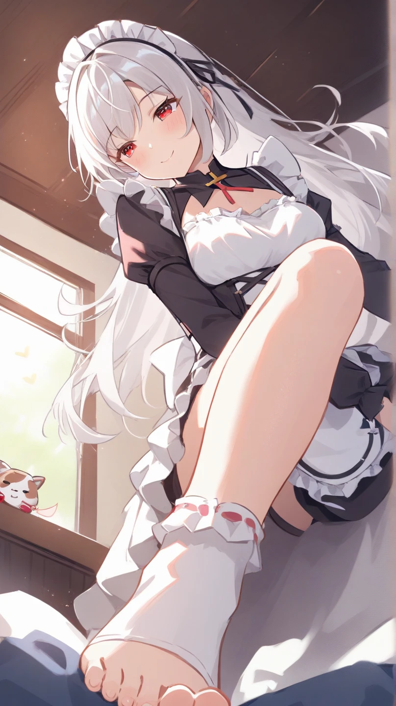 Face focus, tongue, mouth wide open, mouth focus, thick eyebrows, beautiful eyes, rabbit ears, brown skin, see-through T-shirt, underwear see-through from T-shirt, evil smile, beautiful silver hair, ((masterpiece)), ((best quality)), (super detailed), cute girl, one girl, solo, (((beautiful eyes)), anime girl, happy and cute face, beautiful detailed eyes clean and detailed face, five fingers, textile shading, perfect anatomy,