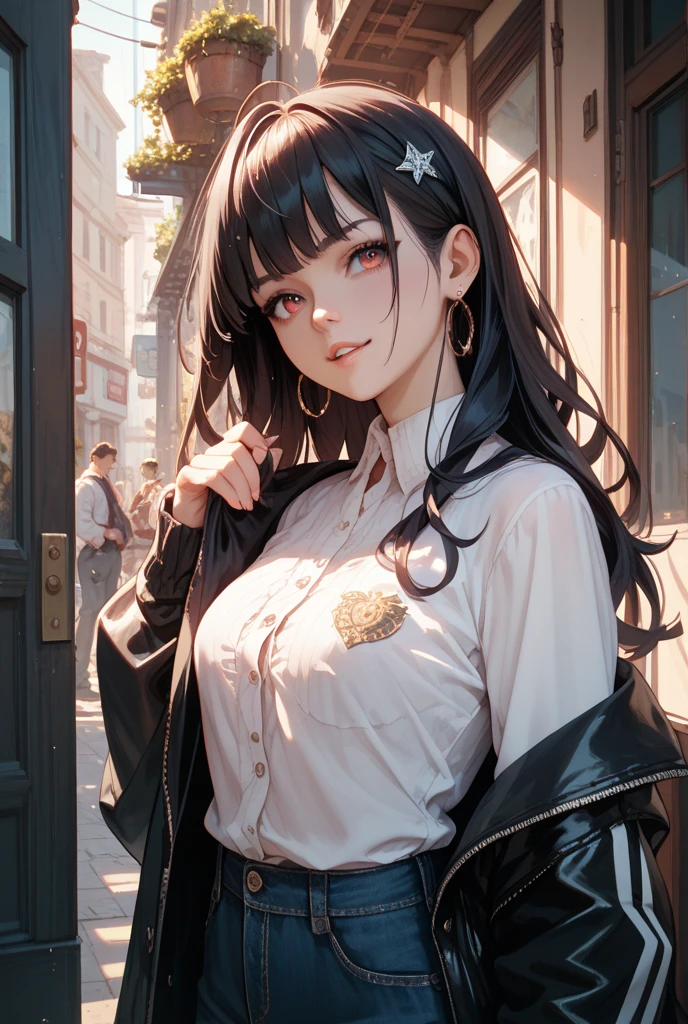 Big eyes, double eyelids, twisted braids, professional attire --auto --s2