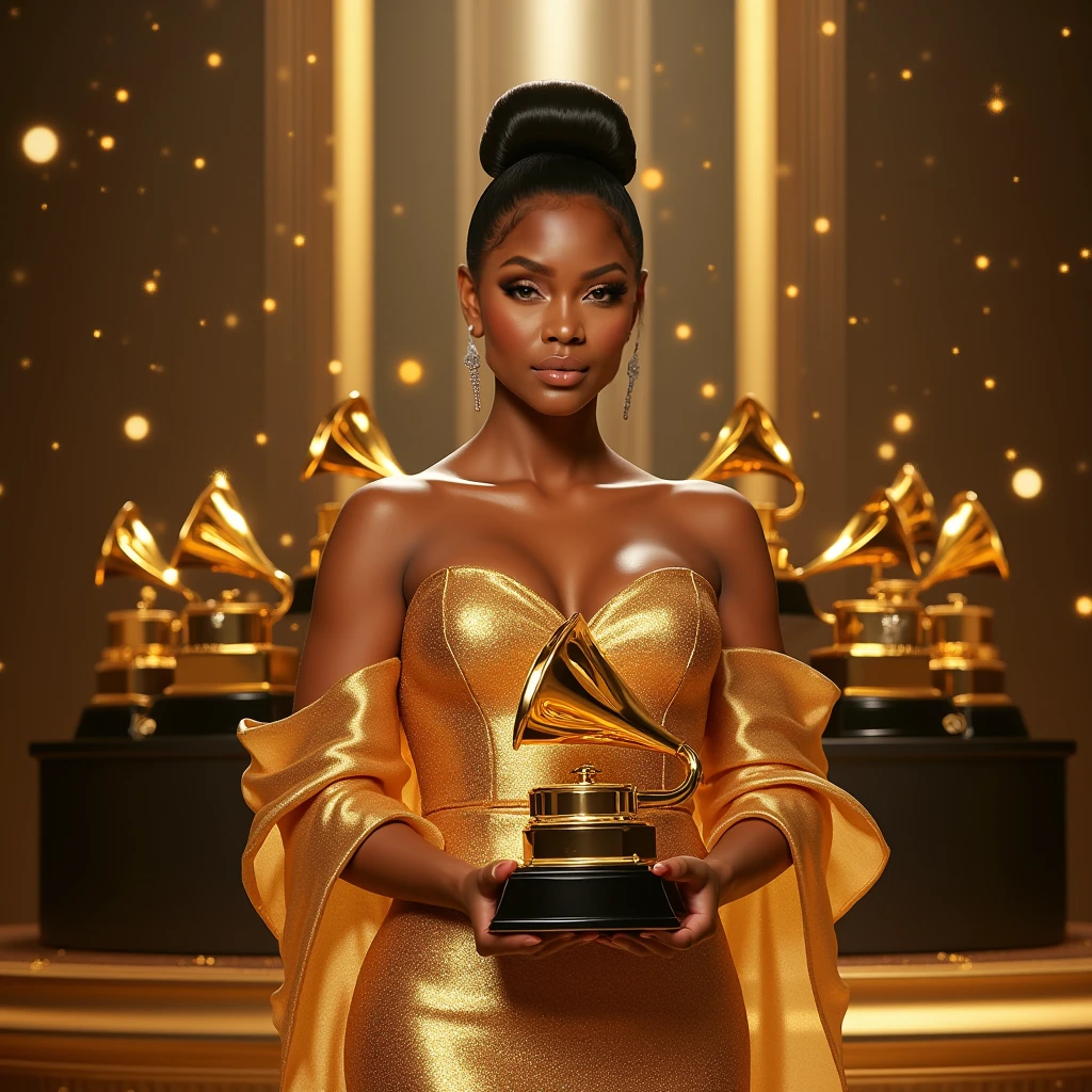 wear goddess clothes in Grammy