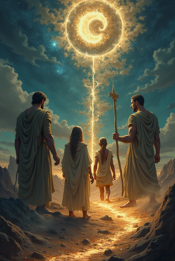 Once, there were four Gods: Bethoth, the god of life; Ziloth - SeaArt AI