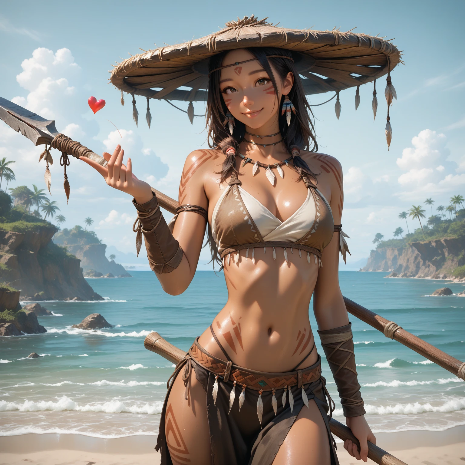[Master Tigress], [Kung Fu Panda], [By Pixelsketcher], ((masterpiece)), ((HD)), ((high res)), ((solo portrait)), ((full body)), ((front view)), ((feet visible)), ((furry)), ((beautiful render art)), ((soft shading)), {tigress; (slim figure), (cute eyes), (detailed red iris), (curvy hips), (huge bloated belly)(big stomach),(giantess), (detailed muscles), (beautiful legs), (beautiful feet), (frown), (sexy expression)}, {(wrapped in bandages), (vore)(hands on stomach)(goddess)(bandage bandeau), (cleavage), (navel), (red kung fu pants)}, {(standing), (gluttonous smile), (looking at viewer)}, [Background; (mountains), (waterfall)(looking from bellow)(low angle), (steam), (fog), (blue sky), (sun rays), (ambient lighting)]