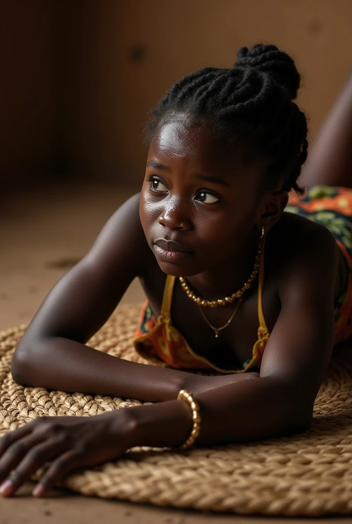 Des enfants africains entrain de pleurer de faim
