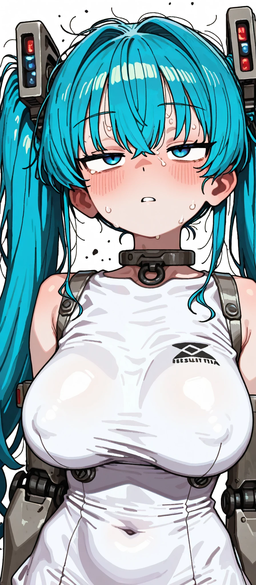 Score 9, Score 8 up, Score 7 up, The rating is questionable,
Detailed Background, Shiny skin,Nao Midorikawa,
Midorikawa Nao, green hair, green eyes, ponytail, hair ribbon , 12 years old,1girl, 1man, {{man hold girl from back}}, nipples, breast milk comes out, milking machine, breast pump, topless, arms up, armpit, nsfw,Camel Toe:1.21,