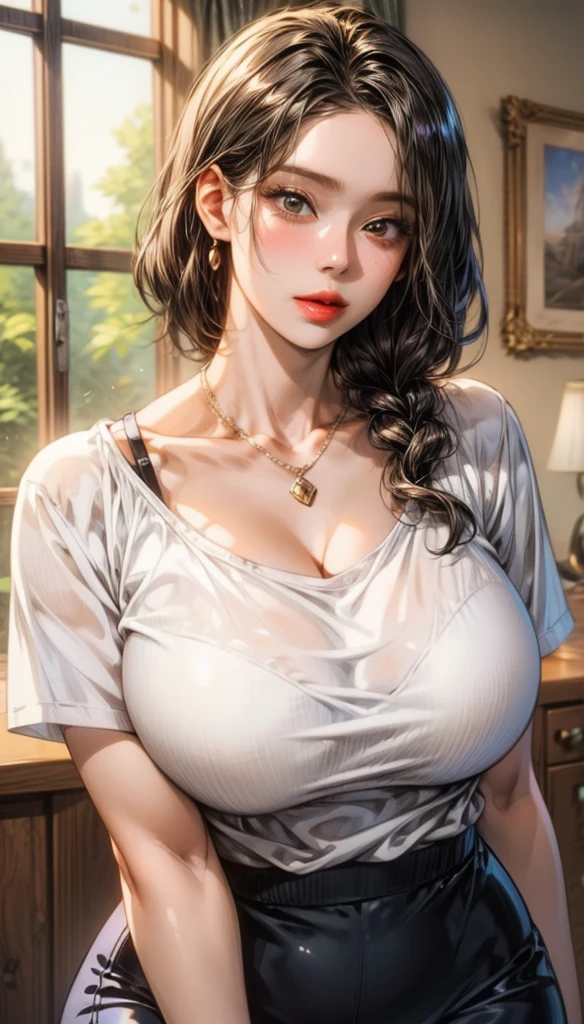 (RAW photos,4K,tmasterpiece,A high resolution,extremly intricate)(realisticlying:1.4),Cinematic lighting Delicate girl with facial features
1 Girl, Single focus, Full body like,Summer noon,thermography, 1990's\(styled\),White skin,(Bigchest,cleavage), (Best quality), (A high resolution), (An extremely delicate and beautiful),,(Beautiful 8k face),(Brown eyes),(Ulzzang-6500:1.0),(Large breasts),(NBA),(Basketball sportswear),((basketball)),((gymnasium)),((Speed)),(reality),(jiayi:1.5), closeup cleavage, tmasterpiece, best qualtiy, RAW photogr, realisticlying, the face, Incredibly Ridiculous res, beuaty girl, adolable, short detailed hair, depth of fields, A high resolution, ultra - detailed, finedetail, The is very detailed, Extremely detailed eyes and face, Sharp pupils, realistic pupil, tack sharp focus, cinmatic lighting,((((Fine beads of sweat)))),((((Sweat Wet)))),(((perspire))),(((wiping sweat))),the skin is wet,water glow,