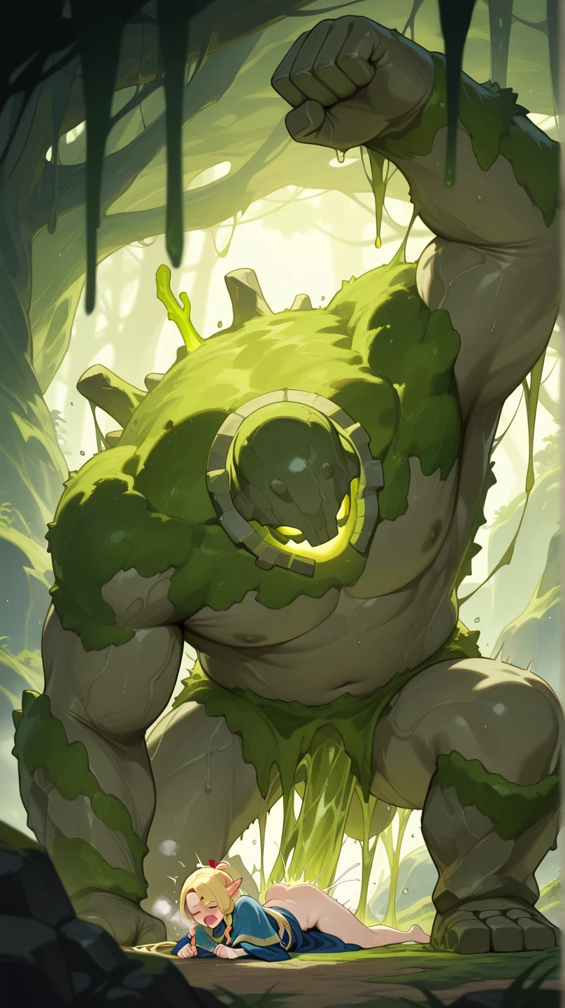 (creature) (((((humanoid made entirely of goo))))) with a cloak of goo. Dynamic pose, ultra detailed, 8K, 4K, high resolution, perfectly drawn, extremely detailed, animated pose, cinematic light, cinematic shadow, perfectly drawn hands, detailed face, detailed background, rich background image of details.