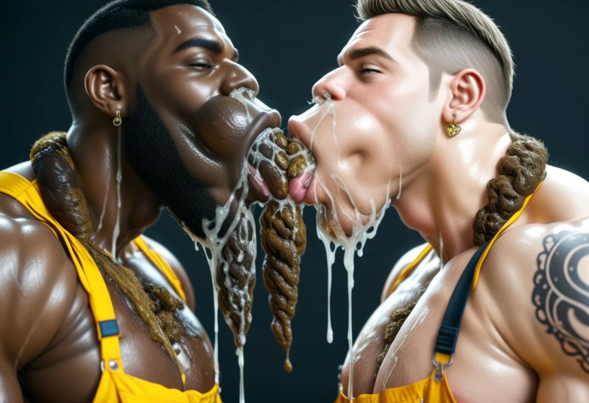 gay slutty perveted hyper-hairy full bearded moustache hyper-hunk male beggar cocksucker being mouth fucked, pov blowjob on bed