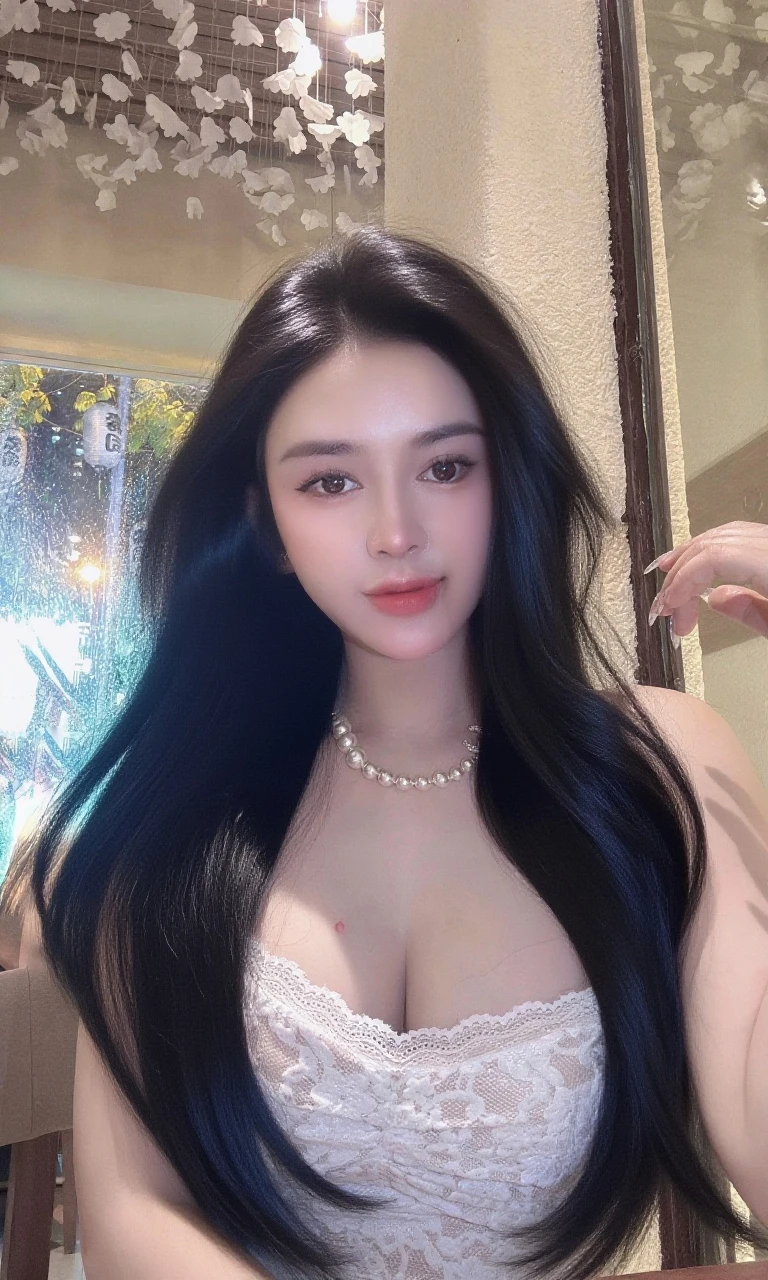 de primera calidad、masterpiece、high resolution、pelo negro、Cabello turquesa en el interior、ROMPER、una leve sonrisa、fachada、1 solo femenino、hermosa sombra、luz deslumbrante、bien musculoso、Complicated ear piercing、Cara bien formada、hiper detalle、Detalles colosales y preciosos、delicado、ojos de color verde、Limpie el sudor、Sombra de ojos rojiza、The reddish lashes are of the highest quality、Súper high resolution、(Fotorrealista:1.4)、1 chica、(faded ash gray hair:1)、(pechos enormes:1.2)、mirando al espectador、un primer plano、Beautiful cleavage Real photo Beautiful girl 18 years old 20 years old 21 years old 19 years old 8K big boobs big boobs big boobs big boobs side boobs lower breasts plump breasts voluminous cleavage no bra realistic cleavage naked underwear nude naked boobs おしっこ おしっこ最中 おもらしpee peenowメイド メイド服コスプレ