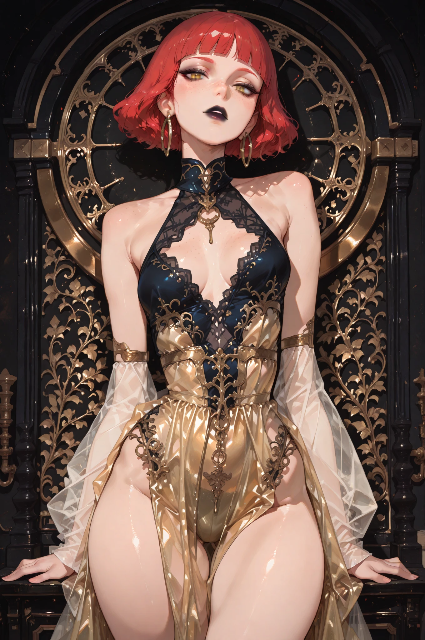 albert joseph moore style
(1 Girl,Character concept design),Gravure printing_posture,knee_arrive_Chest,sit_backward,Lipstick