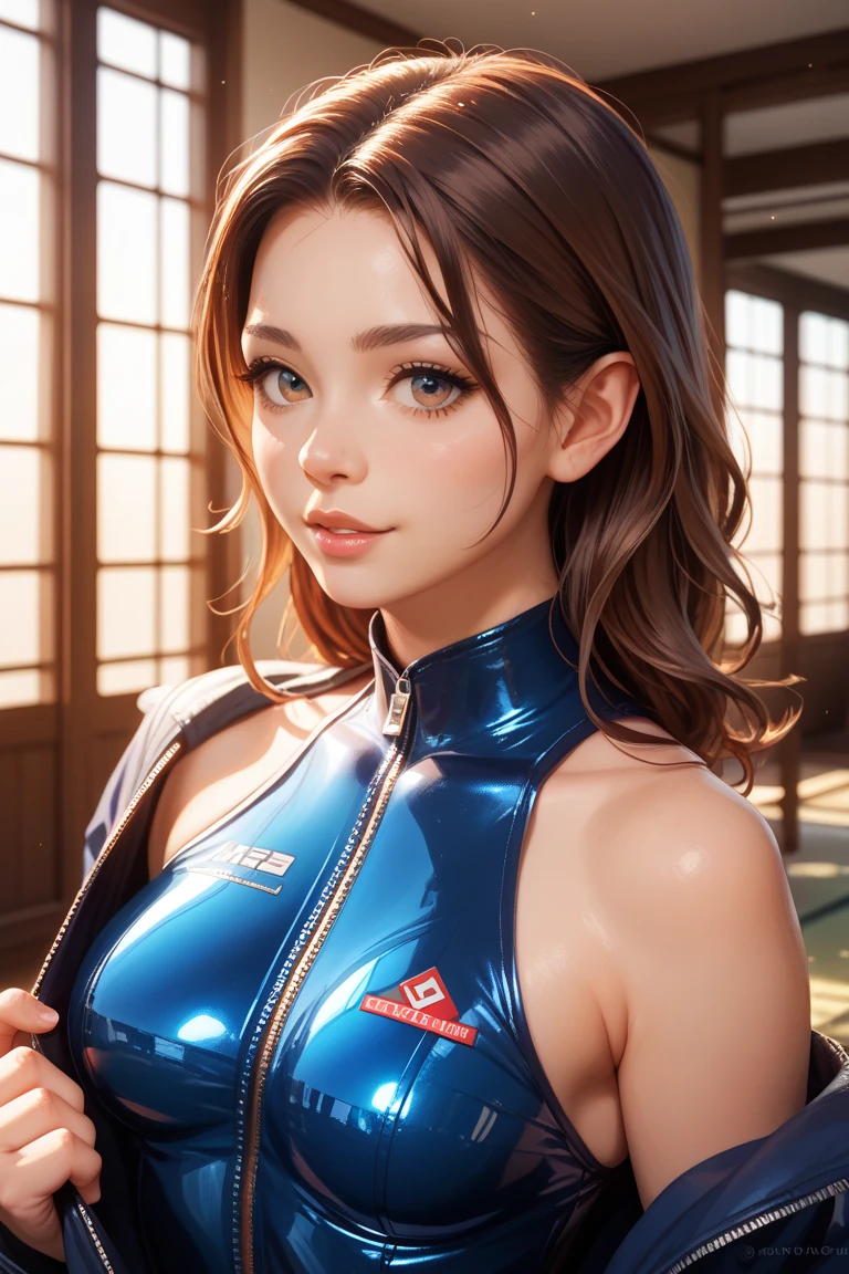 (One Woman),,(Face close-up:1.5),(front),Japanese,((Shiny dark blue tactical bodysuit:1.5)),((headset:1.5)),((Tactical Holster:1.5)),(gloves:1.5),(Severe:1.5),(Super Short Hair:1.5),(Beautiful Eyes:1.3),(Very detailedな顔:1.5),((Very detailed drawing of a female hand:1.5)),(((muscular:1.5))),((Sexy Looks:1.5)),((Thick thighs:1.5)),(Beautiful body:1.5),((Very sensual:1.5)),(The background is a futuristic city:1.5),(Cyberpunk atmosphere:1.5),(((Blur the background:1.5))),(Written boundary depth:1.5),BREAK(((masterpiece:1.5),(highest quality:1.5),(Very detailed:1.5),(High resolution:1.5),(Realistic:1.5),(Realistic:1.5),(Delicate depiction),(Careful depiction))),8k,wallpaper