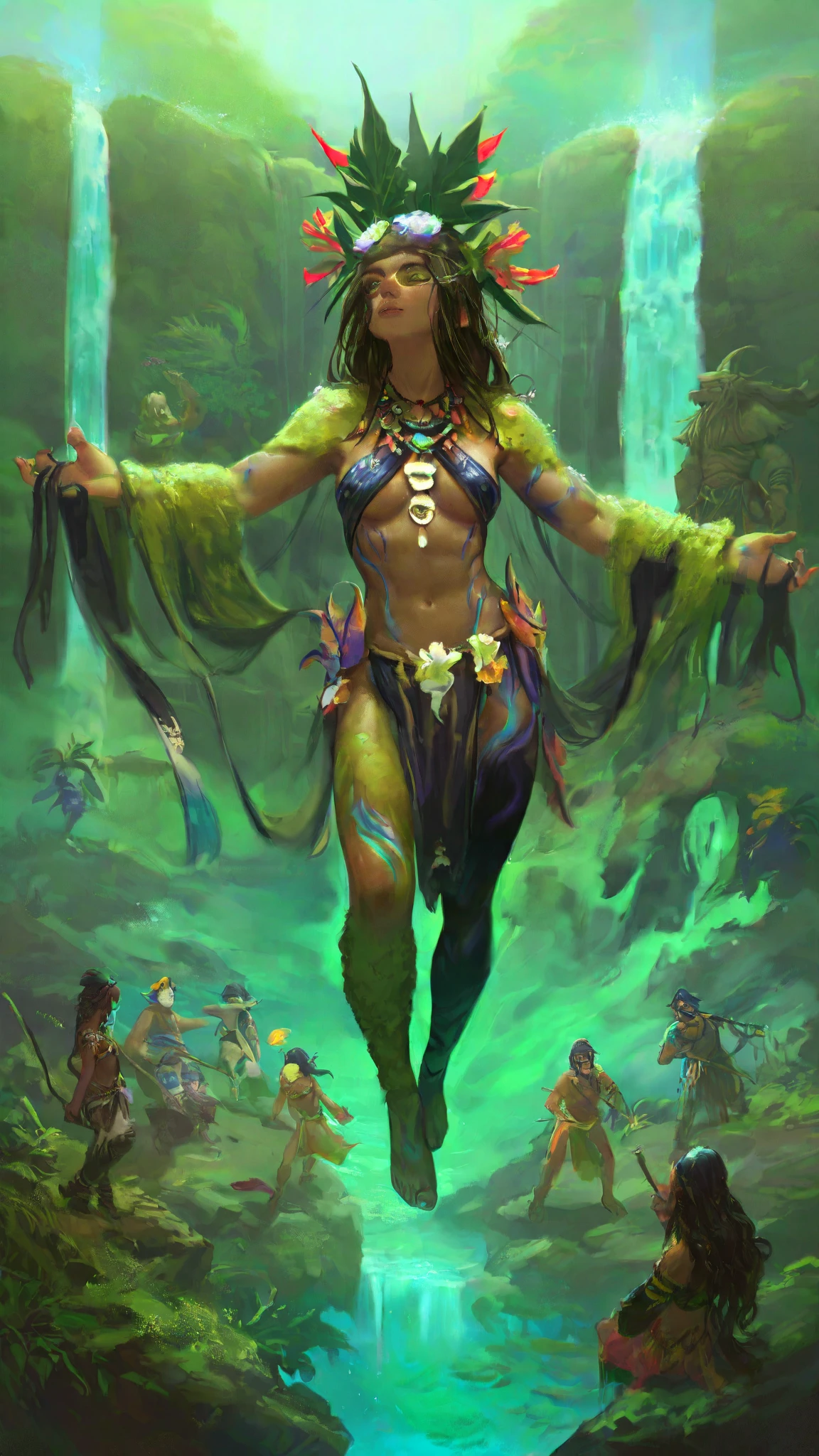 Muscle Girl, black hair, Asgard,valkyrie,Senhora Cavaleiro,anatomia correta,epic fantasy digital art,tmasterpiece,8k,high-definition resolution,Desenho detalhado,alta qulidade,, Epic composition,
