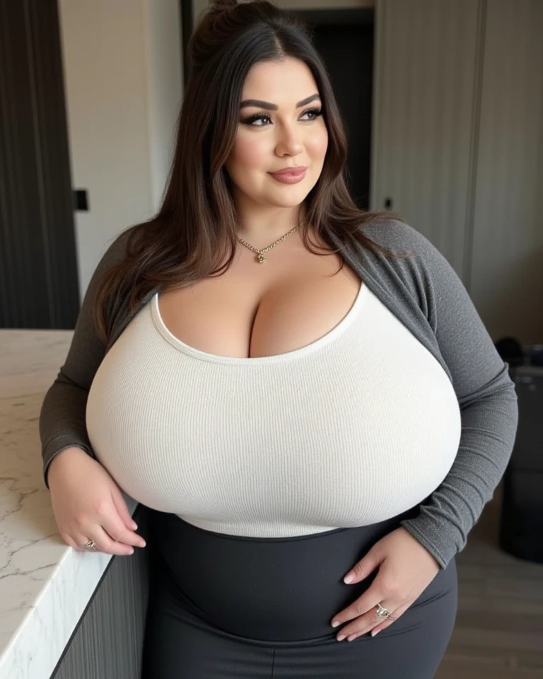 (best quality), detail body, (1girl beauty with gigantic breasts:1.4) naked teenager showing pink genitals sitting in the room fitness