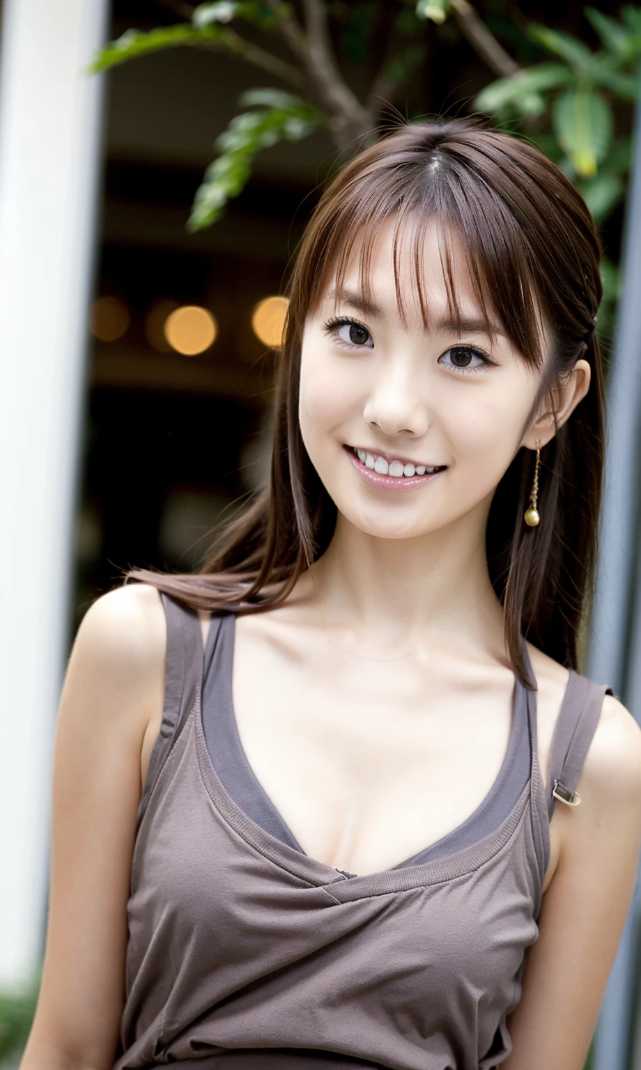 Inside Nightclub, (Raw photo: 1.2), of the highest quality, Beautiful detailed girl, Bunny ears, Smile, Highly detailed eyes and face, Beautiful detailed eyes, Huge file size, High resolution, High resolution, 8K Wallpaper, Fine detail, Highly detailed ticker uniform 8K wallpaper, Light on Face, Movie Lighting, 16 year old girl, Sexy Pose, (Photorealism: 1.4), Illustration, surrealism, From below, Super Detail, masutepiece, Playboy Bunny costumes, fishnets pantyhose, On all fours