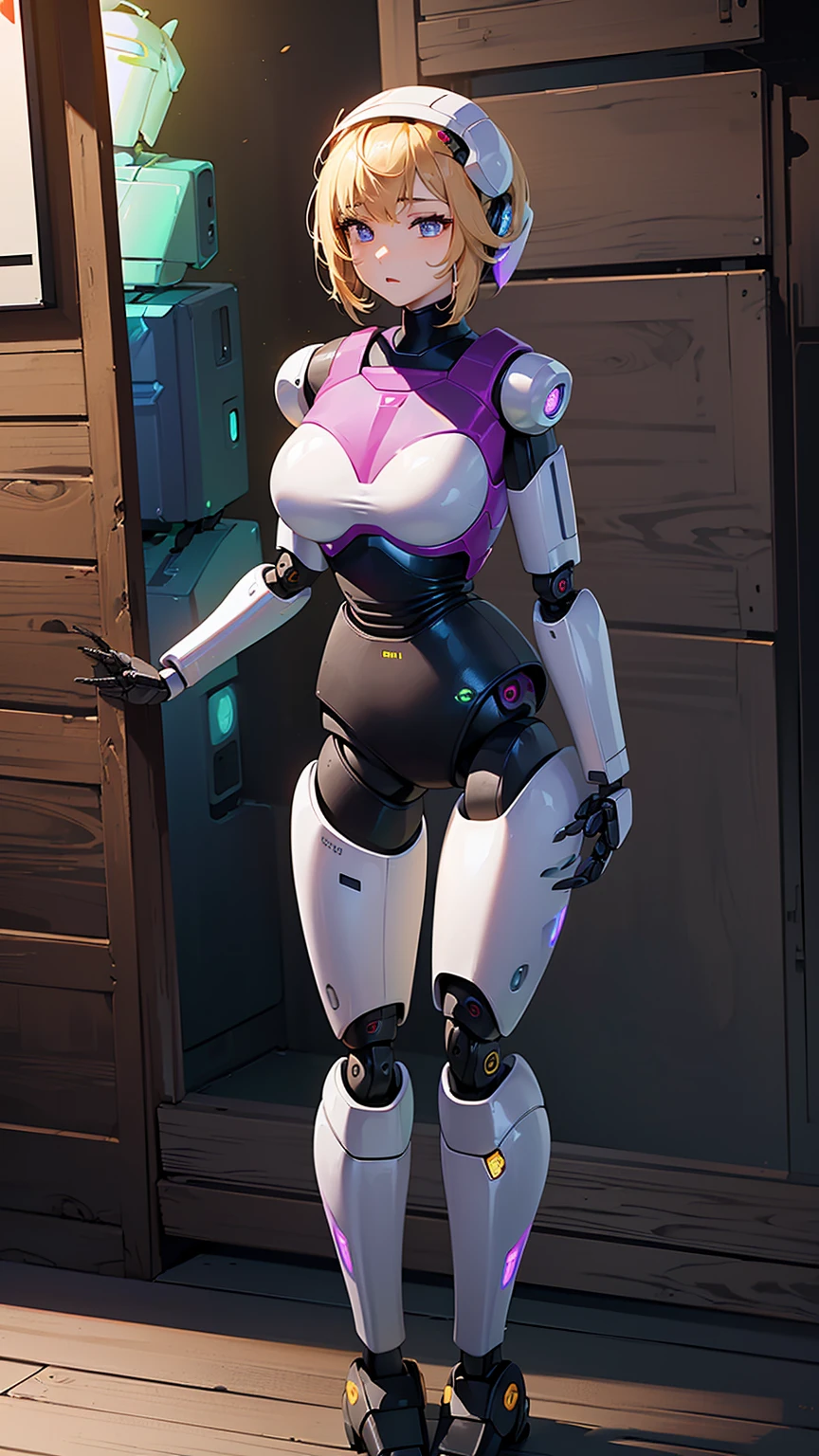 full body picture Unreal Engine 5 8K UHD of beautiful woman，with short white hair，Dress colorful neon color tight futuristic latex spider woman cosplay。。，Latex swimwear，Sexy action，Wait for slow breasts，Muscular figure，Swimsuits that rarely cover the skin，latex glove，Wear purple glass，耳Nipple Ring，Piercing of lips Perforated，Modern age city，best qualityer，tmasterpiece，8K UHD wallpaper