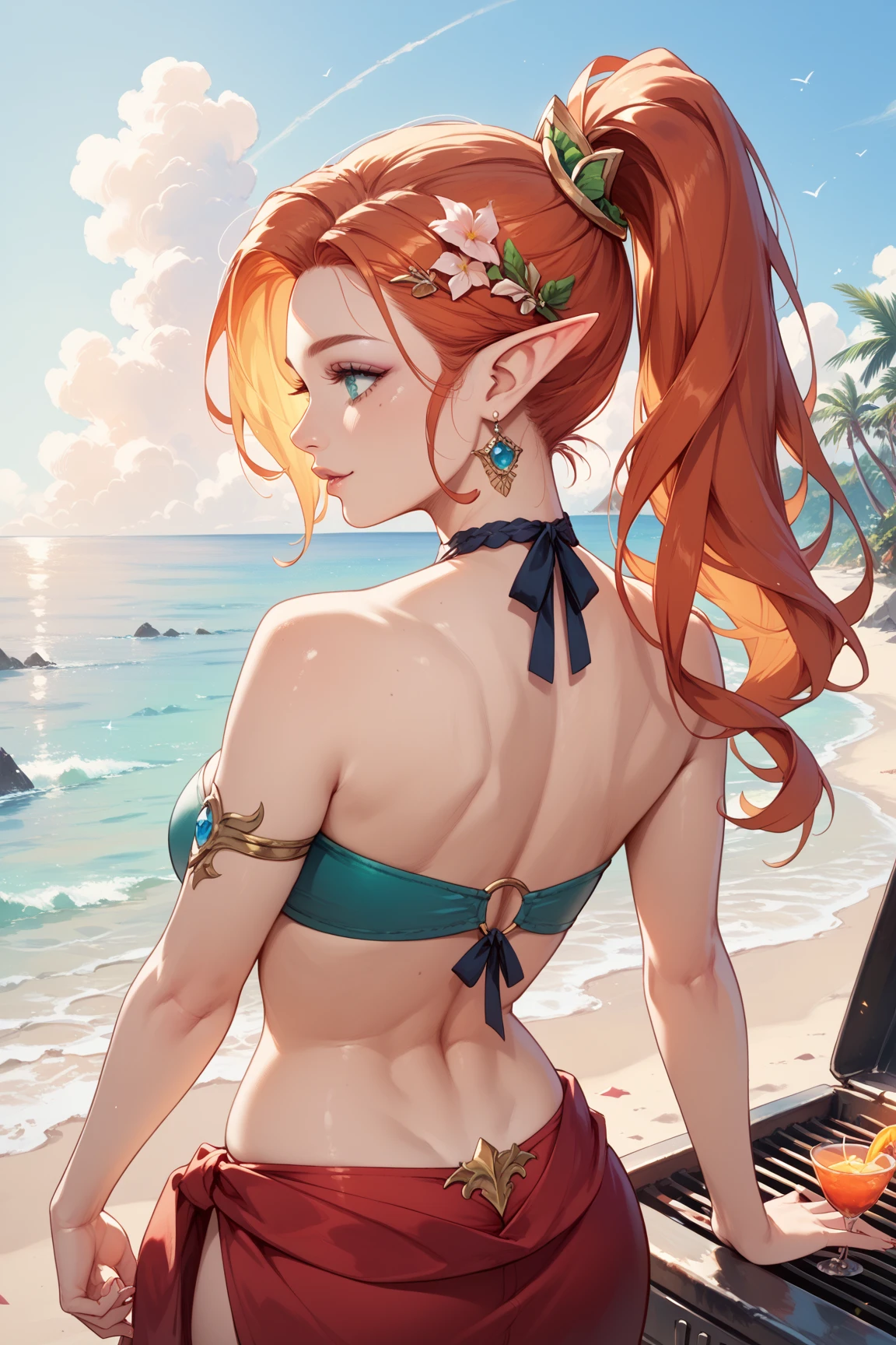 (masterpiece, best_quality, ultra-detailed, immaculate:1.3), epic, illustration, welcoming, 1girl, druid, elf, pastel copper hair, hair bobbles,Ringlet Curls, in Moscow, in a submarine, bombshell hair, indigo hair with crimson highlights, french braids,Big Hair, reclining<lora:EnvyFantasyMix05:1>