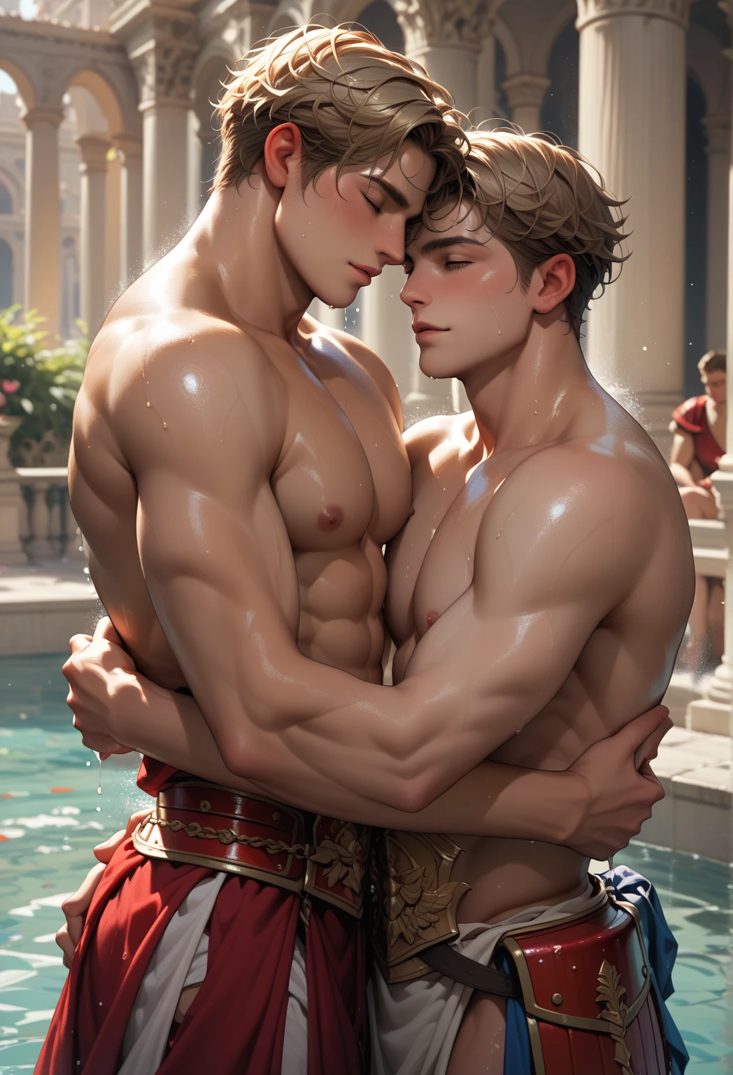 ((1 male character and a group of men - a young adult male demi-god with messy brown hair WEARING erotic greek robes is exploring the greek gardens when he comes across a group of greek gods who are also exploring the gardens and they fuck him)), ((gangbang)), (((young atttractive male x group of mighty greek gods men gangbang))), ((on all fours)),NSFW, greek hentai, ((male gods of ocean, doom, love, death and war)), (hades game background setting), ((incest)), ((wearing ancient greek mini clothes and ornaments)),