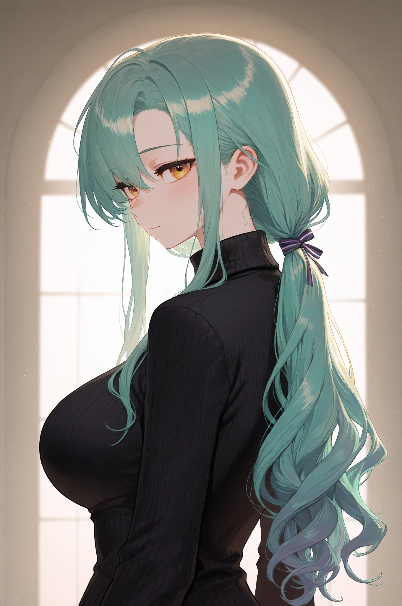 Cool girl high resolution Big Breasts Men's suits Expose Long Hair Earrings Tattoo