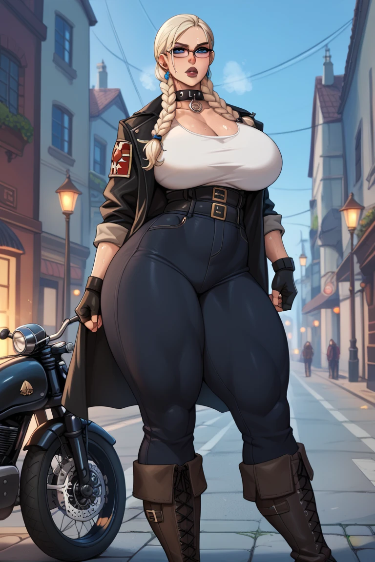 extremely long hair perfect anatomy 1 girl tall solo curvy hoodie perfect body ((scarf)) ((gloves)) perfect hands ((huge ))