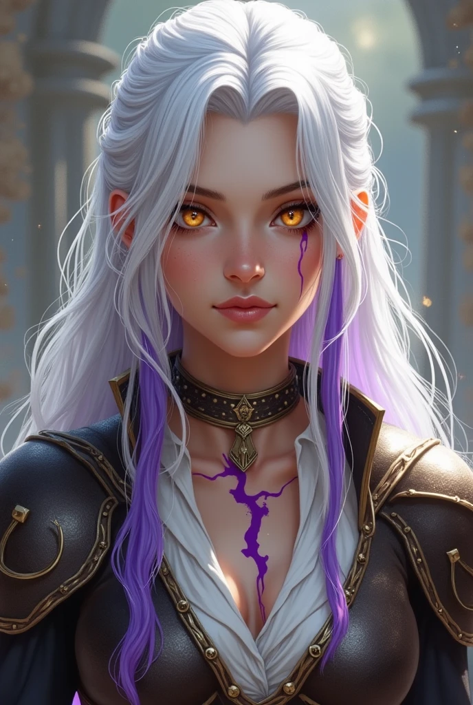 realistic, medieval rebel, light skin tone, 25 years old, medium wavy light gray hair with bangs, facing forward, violet eyes with scar over left eye,
dark lighting, lovecraft style