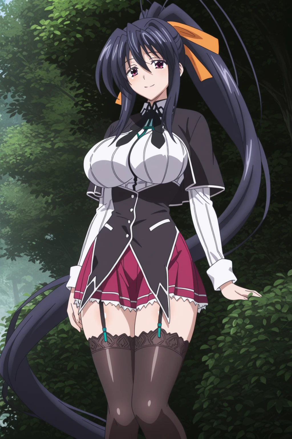 score_9, score_8_up, score_7_up, score_6_up, score_5_up, score_4_up, BREAK,
1990s \(style\), anime screencap, retro artstyle,
homura, 1girl, solo, smile, red eyes, blue hair, long hair, very long hair, waist-length hair, witch, hat, violet dress, (blue trim:1.5), cleavage, detatched sleeves, obi, sash, dress skirt, (curvy:1.1), slim waist, wide hips, round breasts, big breasts, fullbody, cowboy shot, looking at you, outdoor, light_blush, innocent_big_eyes, standing, happy expression, walking towards you, garden, trees, flowers, shiny, white skin, <lora:homura v2-000035:1>