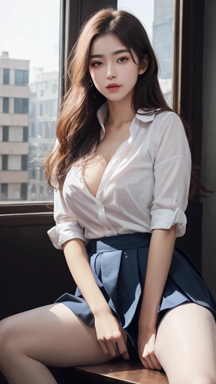(32K:1.9, Highest quality, masterpiece, Ultra-high resolution, Professional low-angle camerawork:1.5, Very detailedな肌と顔の質感:1.4), Always accurate, Very detailed, ((25 year old Japanese woman, Big breasts on the verge of collapse:1.2, Inside the train:1.6, Multiple men stripped her of her clothes and touched parts of her body.:1.6, A tight skirt and a white shirt:1.5, Incredibly slim body:1.3, areola is not visible)), Fair skin, elegant, sense of cleanliness, Thin eyebrows, (Big eyes that exude beautiful eroticism:0.4, Embarrassed smile:1.0, I despise you from the bottom of my heart:0.8, Open your mouth a little, lipstick, Feel the beautiful eroticism:0.9), (Wet dark brown medium length hair), Earrings, necklace, bracelet, (romantic, mysterious), Object of admiration, original, dramatic, artistic, Innovative, charm, Heartful, Fancy, sense of openness, special, exciting, Extreme, Tilt, sense of loss, suffering, sufferingの表現, (((若さのcharm, 女性的なcharm)))