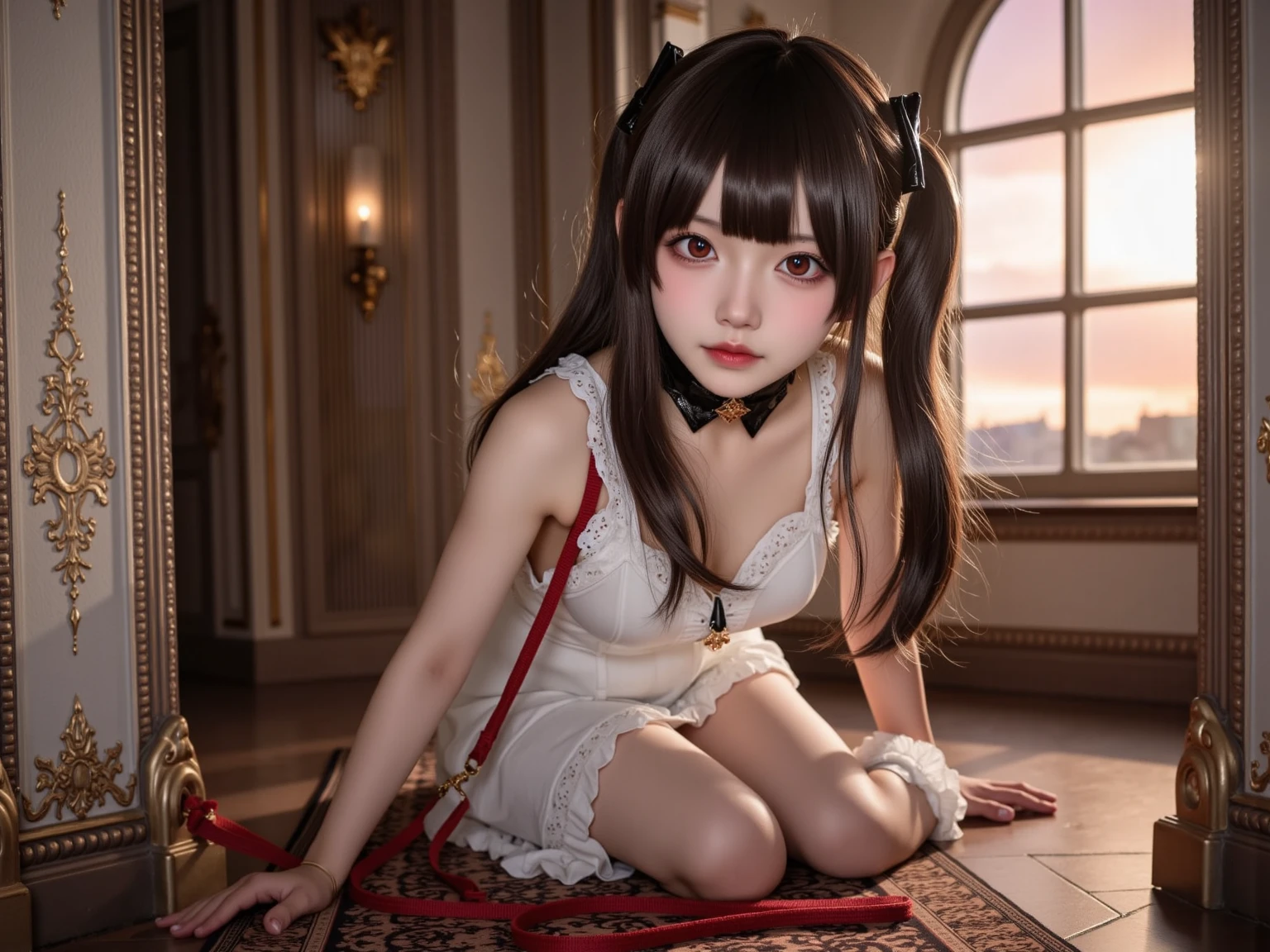 tied up pet anime girl