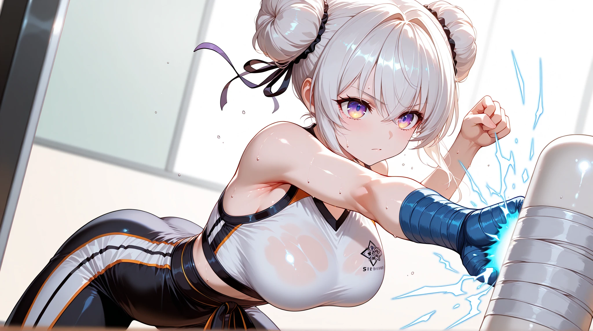masterpiece, best quality,anime style, 1 girl,(((slender body))), (((small eyes,small breast))),(((gym uniform))),(((((3 monkey grabbing the girl))))),((((cum facial)))), (beautiful face), (((short hair))), (((straight hair))), ((((silver hair)))),detailed beautiful skin, (perfect hands, perfect anatomy)