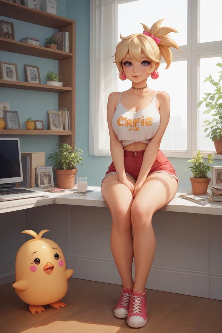 Chica egirl con grandes pechos
