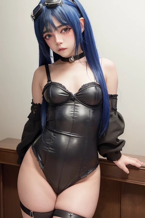 Intimate Wear, slave, neck, chains, chained, bdsm, servitude, crying, adolescent, perfect tits, hanging, beautiful, beautiful eyes, girlish, adolescent, lug, green eyes, green eyes, teenager, teen, Lindo punk anime adolescent vistiendo micro bikini cosplay cuerpo en forma pechos grandes tetas redondas fishnet outfit nightscene postapocaliptico ((blue, big eyes)) ecchi pink rainbow big eyes, bend over, Back view