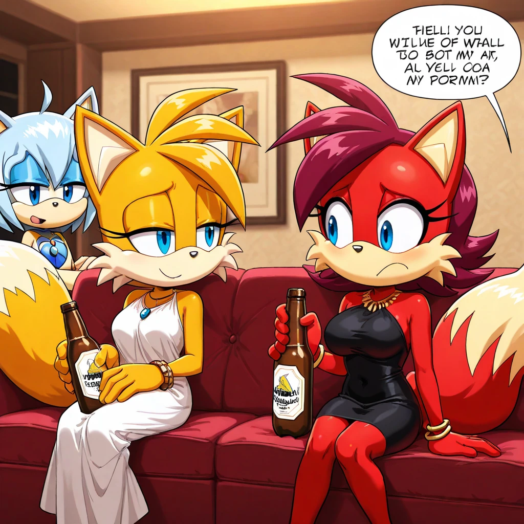 Nervous smiling, uploaded the e621, beautiful and detailed, woman (((female))) ((anthro)) Fox, (Averi, Fox girl), cinematic lighting, Fox, (anthro, fluffy fur), 1girl, anthro fox girl, body fur, curvy, sexy, nice, cute, hot, comfortable anime-style cartoon-style, digital drawing, NSFW, pussy, tits, green eyes, sassy, sassy hips, smug, fangs, throne, sitting on a throne, spread legs, raised leg, speech bubble, half-closed eyes, low-angle view, close up view, seductive pose, closed mouth, smiling, night, heart, love