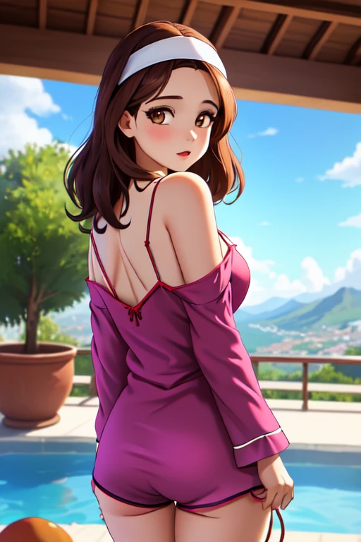 (masterpiece:1.3, highest quality), ultra high resolution, Super detailed, (realistic, photorealistic:1.4), beautiful illustrations, perfect lighting, colorful, Depth of written boundary,
looking at the viewer, (face focus, Upper body), 1 female, alone, adult woman, sculpture model, (medium breasts:1.6, tight butt, seductive thighs), ((half up hair:1.9, light brown hair)), bangs, braided bangs, (gold eyes), parted lips, shiny skin,
beautiful hair, beautiful face, highly detailed face, thin and beautiful eyes, beautiful clavicle, beautiful body, beautiful breasts, beautiful thighs, beautiful feet, beautiful fingers,
fine fabric texture, ((hooded long sleeve t-shirt:1.5, Knitted Vest:1.7, White tight skirt with high waist, belt)), garnet necklace,
(beautiful scenery), night, Are standing, (enchanting smile),