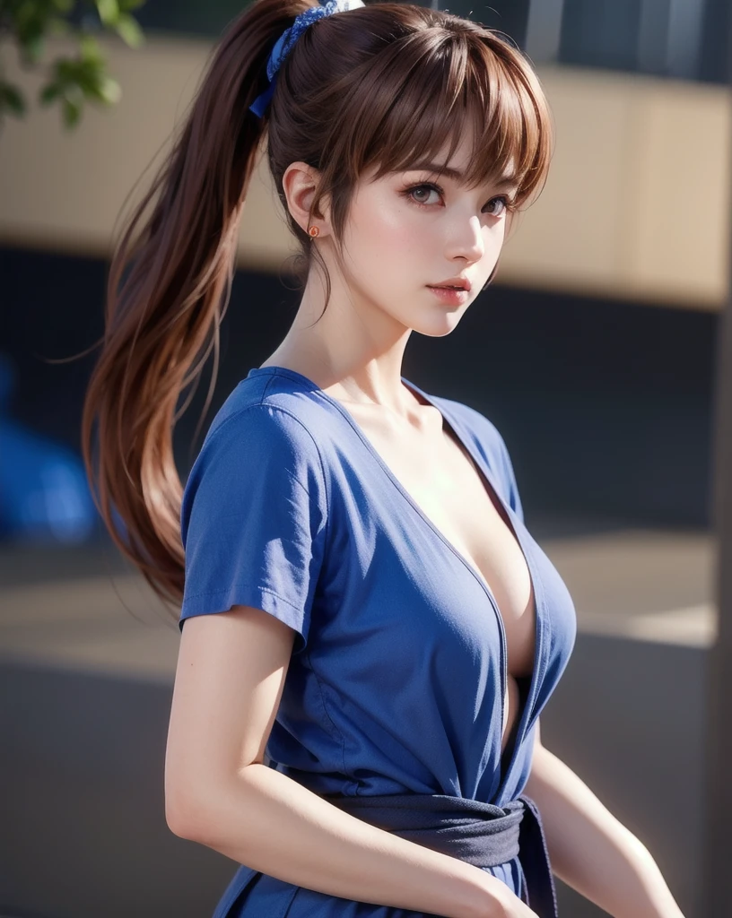 misaki_\(doax\),<lora:koreanDollLikeness_v15:0.3>:<lora:misaki:0.5>:0.6,(8k, RAW photo, best quality, masterpiece:1.2), (realistic, photo-realistic:1.37), best quality, ultra high res, professional lighting, photon mapping, radiosity, physically-based rendering, cinematic lighting, 1girl, (lace black bar), Black pantyhose, black choker, (cameltoe), cute, (Kpop idol), (aegyo sal:1),((puffy eyes)), looking at viewer,smile, posing, huge breasts:1.5, busty, cityscape, night, (bokeh:1.4), sfw,side ponytail, from behind, hidden hands, pantyhose, white pantyhose,  jewelry, hair ornament, dress, earrings, sweater, depth of field, bare shoulders, sleeves past wrists, sweater dress, cleavage, aqua nails,outside,street, shopping district,star necklace,microdress, mole on breast, blurry background,upbody,