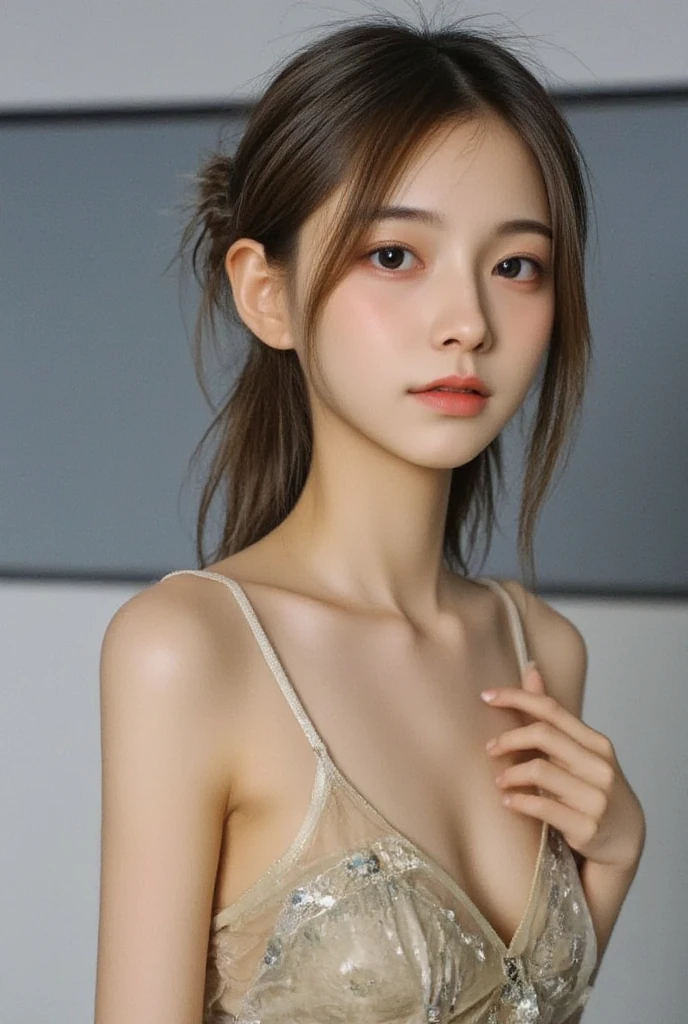 8K, Best Quality, Masterpiece: 1.2), Realistic, Ultra High Resolution, Intricate Details, 1 Girl, Beautiful Face, Pajamas, Upper Body, Standing, Wide Angle Lens, Surreal Schoolgirl, Surreal Schoolgirl, Realistic Anime 3 D Style,, Smooth Anime CG Art, 3 D Anime Realistic, Beautiful Anime High School Girls, Realistic Anime, Realistic Young Anime Girl (8K, Best Quality, Masterpiece: 1.2) Sakimichan HDRI, Pajamas, Lace, Shoulders, Bare shoulders