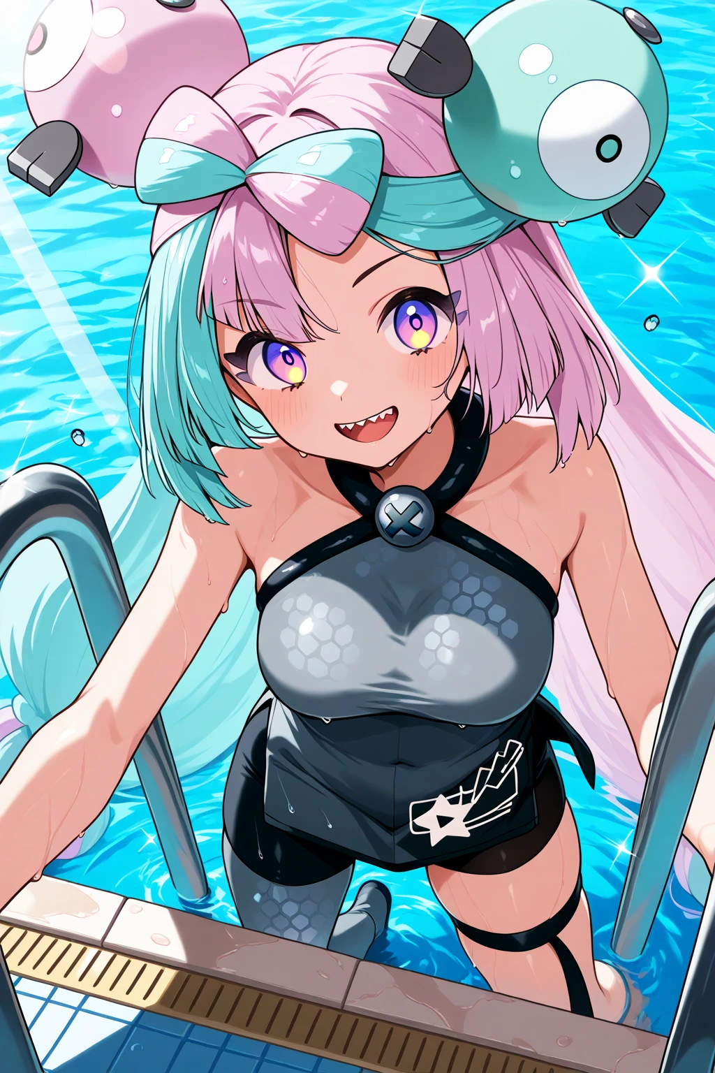 mastute piece,Best Quality,insanely detailed,8k cg,nsfw,
(shoot upper body:1.3),
(1girls:1.3),ride on jet ski,looking at viewr,body in front,((both arms behind back:1.4)),(life jacket:1.4),bare breasts,break,
blush,shy,(ecstasy face),(trembling:1.2),break,(light green hair:1.4),
break,
perfect breasts,perfect teats,(open mouth:0.9),(large breasts:1.2),
(sea:1.1),jet ski,