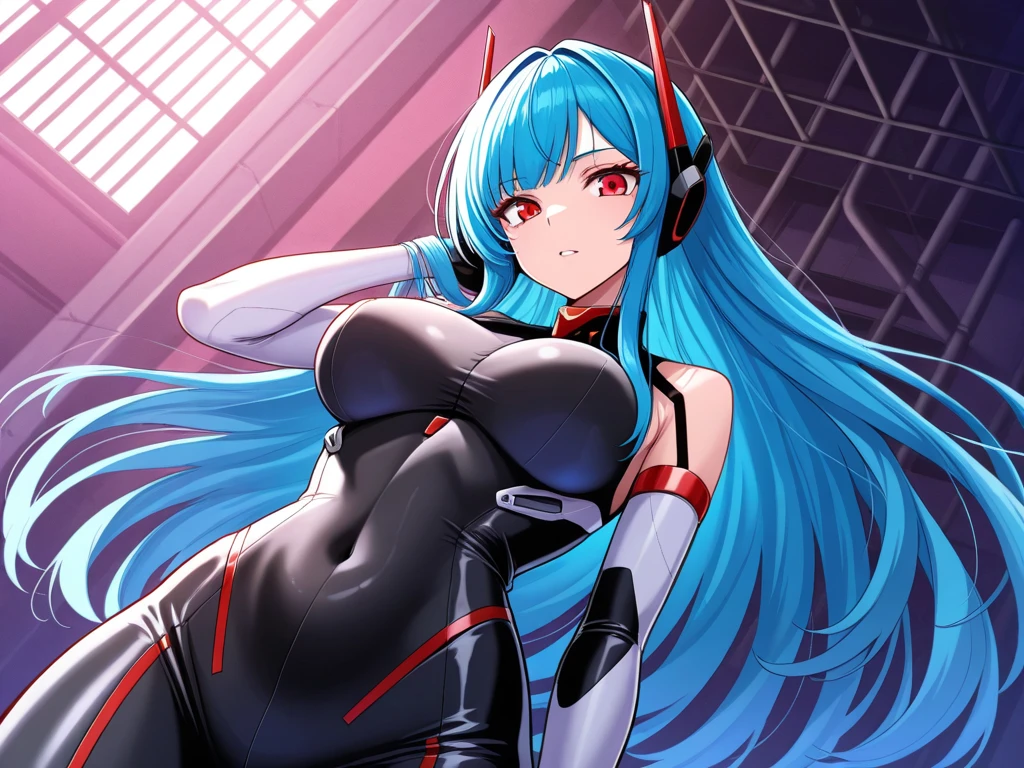 score_9, score_8_up, score_7_up,1 daemon woman, straight demon horns, (black horns),(upward-pointing horns) , vertical horns, black demon tail, (aquamarine hair),aquamarine green color hair,ahoge, long hair, (long hair),bangs, light orange bikini,bikini is orange, bikini orange, orange bikini!, (orange eyes), background is spaceship, orange eyes, 1woman ,facing viewer, daemon girl, bubbles, tube, close up,Well-endowed, alone,Spacecraft interior