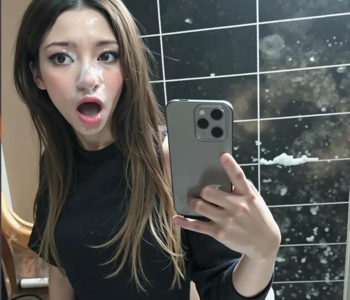 30 yo girl, transparent top,sneezing