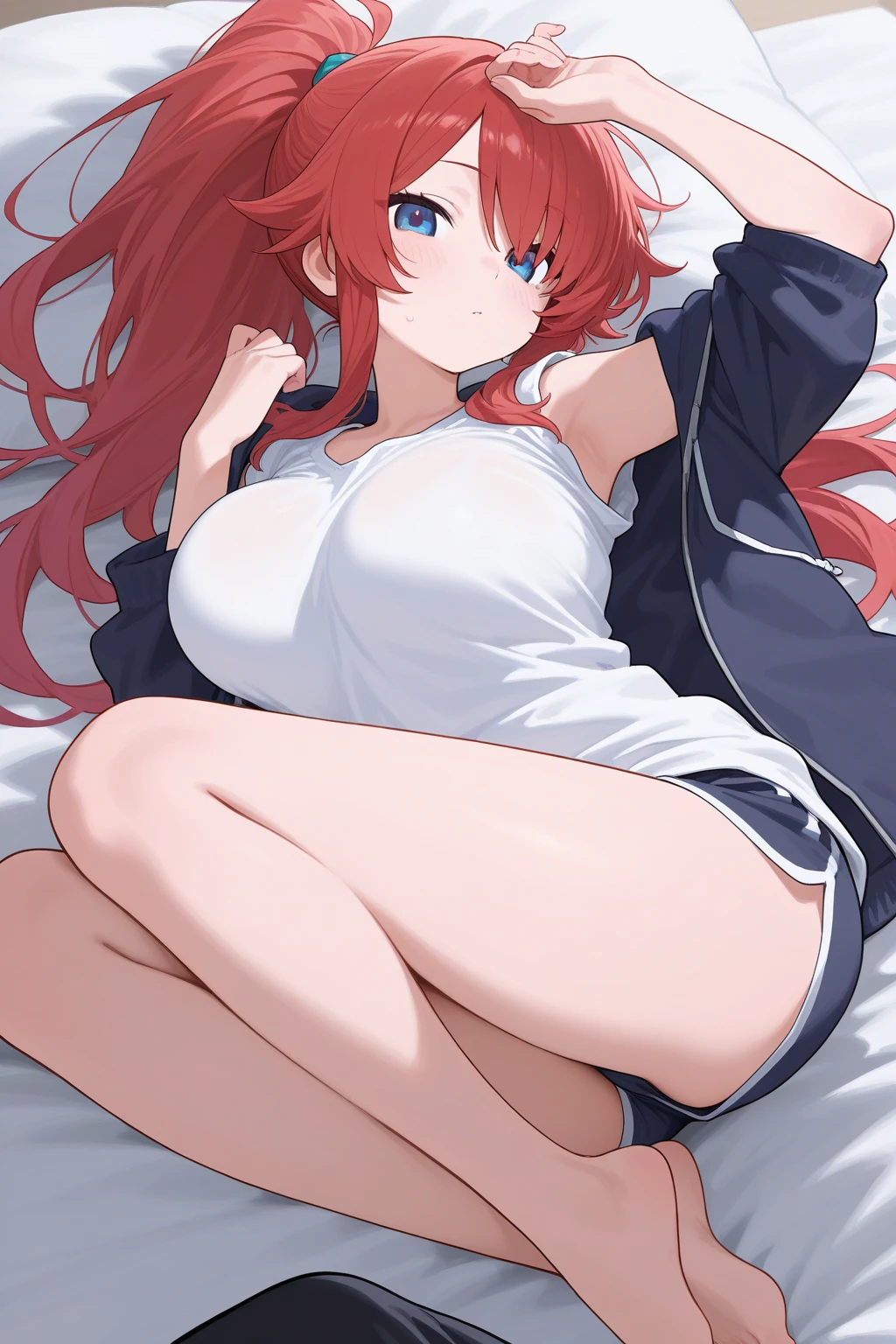 {artoria pendragon_fate ubw:1.15},(((dark red hair:1.5))), ((beautiful dark blue_eyes:1.5)), , ((Strong light )) , ((1 very tall girl:1.6)),, alone,((very surprised eyes:1.7)), hair between eyes,,, bare shoulders,, cleavage, thighhighs, ((( very long straight hair:1.5 ))), ((torn wet white open shirt, see-through:1.8)) , beautiful light, , close up face:0.2, detail navel , detail thin thigs, , ((Legs trembling:1.6)),
((lie on back:1.8)), trouble eyebrow, break ,((wet white panties:1.7)) ,
nsfw,(ecstasy:1.8) ,(slut:1.6),(vulgarity:1.7),(fucked silly:1.8),(steam:1.5),(wet:1.5),(trembling:1.5),(((Twisting the body:1.8))) ,(drooling:0.6),(sweat:1.5),closed mouth:0.8, wince,(orgasm:1.7), trembling:1.8, beautiful upper body, Beautiful body, beautiful character design, perfect eyes, Perfect face, expressive eyes, ,(church:1.5),in the center of the image, official art,High Definition CG Unity, Perfect lit, bright_front_face_lit, ,(Highest_quality:1.0),4k,Super detailed, photograph, 8K, nffsw, High resolution, absurd:1.2, kodak portrait 400, film grain, Lens flare, (lively_color:1.2) (beautiful, large breasts:1.4), (beautiful_face:1.3),(narrow_waist),((blush)), ((detail nipple)),,saber, dress,