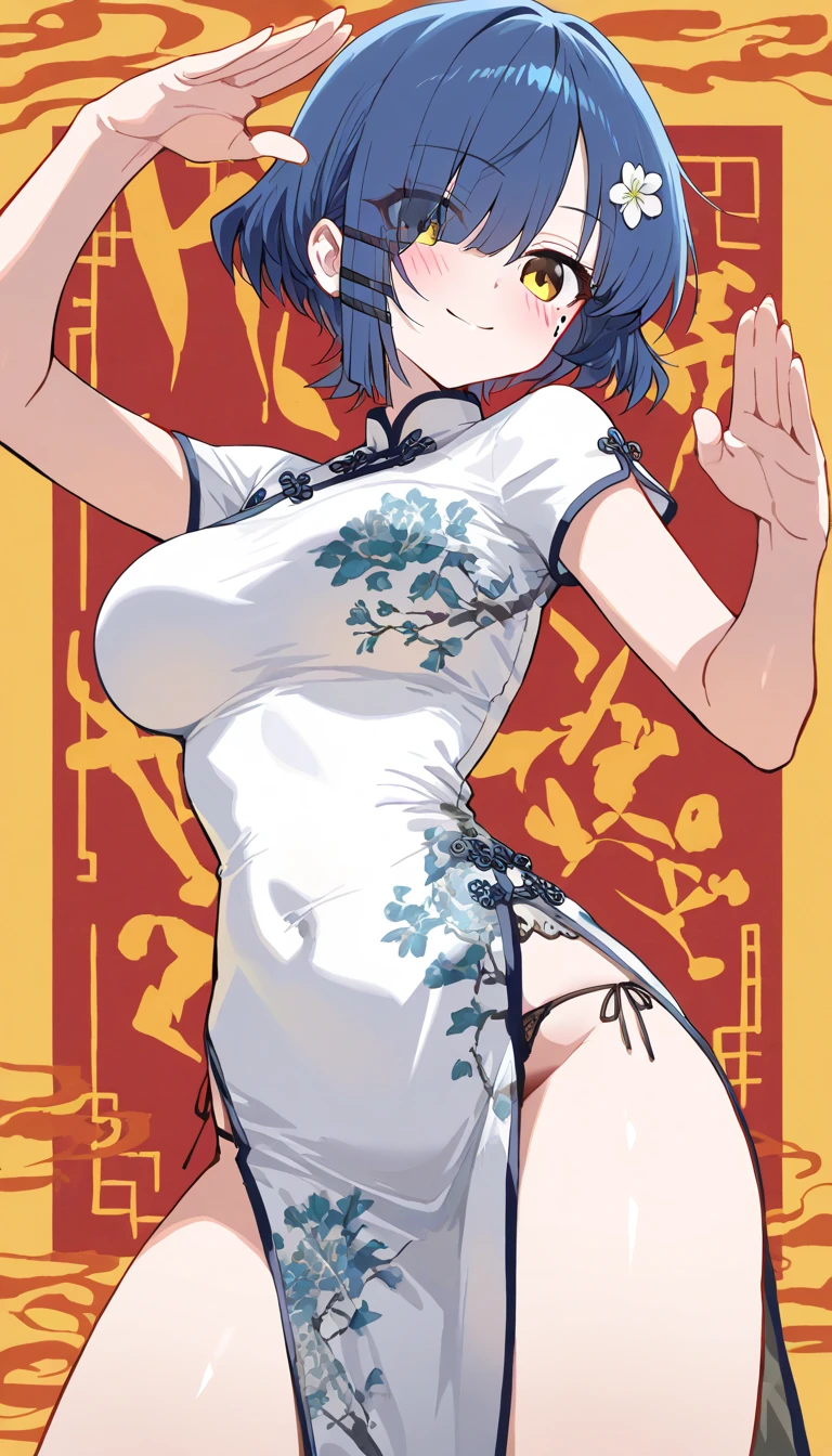 More transparent cheongsam,Light blue cheongsam