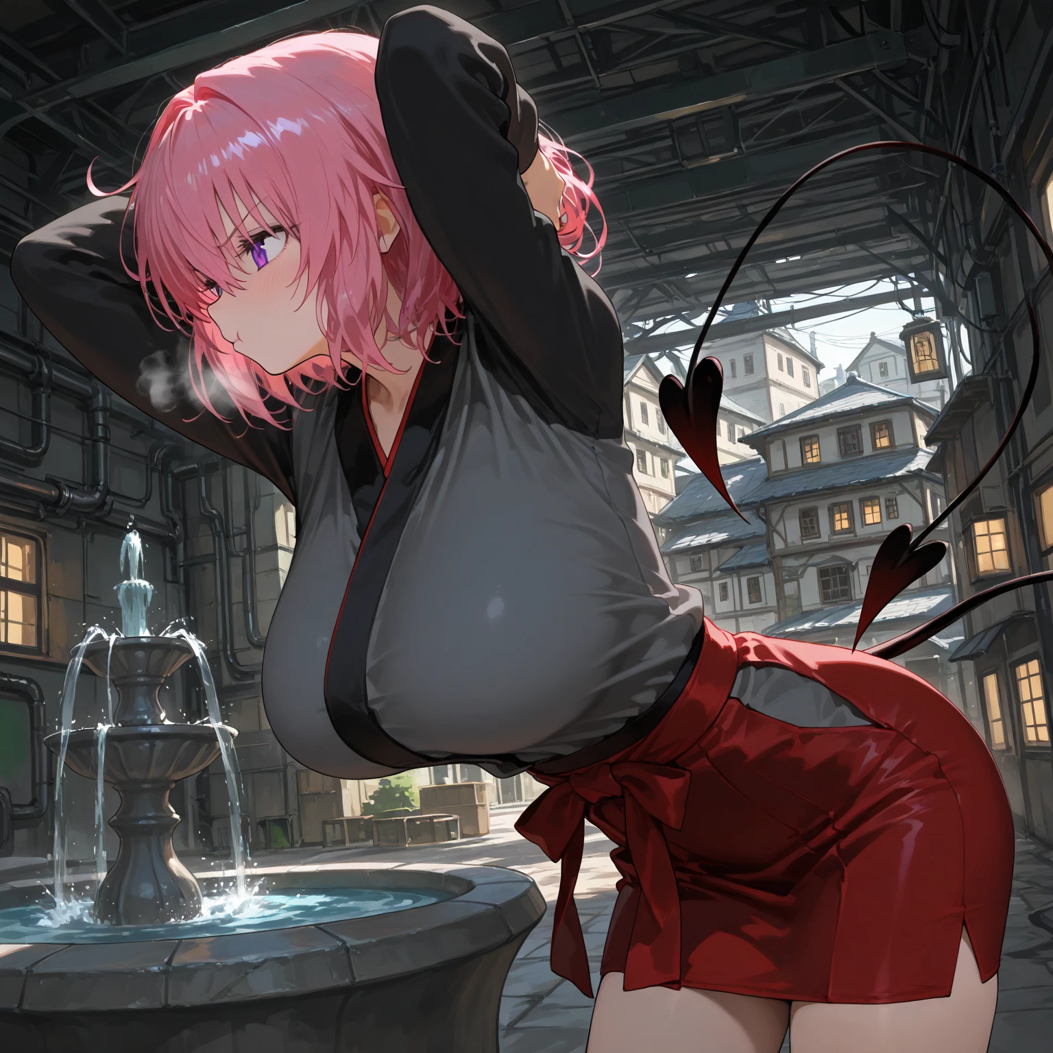 ((Vulgarity:1.3)),8k、(The real picture)、Very detailed、masterpiece、photograph、Best image quality、最high qualityMaam/Maam (Dragon Quest: The Adventure of Dai) lora | 4 Outfits,Torn Costume:1.2),Long Hair,, Hair between the eyes,   Looking at the audience, city, Dark Sky, cloud,Browsing Caution,(High resolution, high quality:1.1), Intricate details, Cinema Lighting, 1 Girl, (One 40-year-old male mafia member, penis:1.4), blush,Embarrassing),((1 female,Sexする:1.6)),Man hugging female waist,Browsing Caution, ((Rope Restraints)),((shibari:1.1))bondage,((Creampie:1.4)),(((たくさんのモンスターとSex:1.7))),(((Big Breasts:1.4))),((Big Ass:1.4)),Perfect lighting,Perfect body,Random facial expressions,(((Sex:1.7))),Red Skirt、Red lipstick、((Bukkake:1.3)),(((Blowjob:1.3))),(((アナルSex:1.4)),立ちバックSex,Lots of beasts