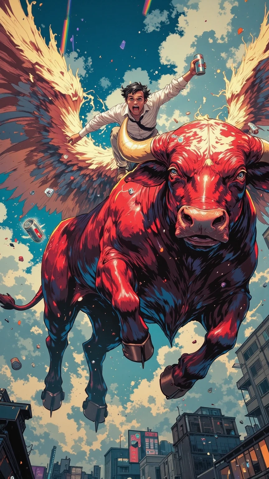 (0711)The man who was given wings by Bull