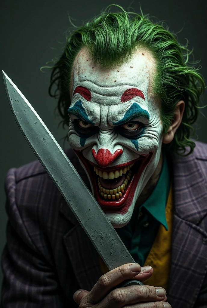 Jamp Arnot painting his Joker face 