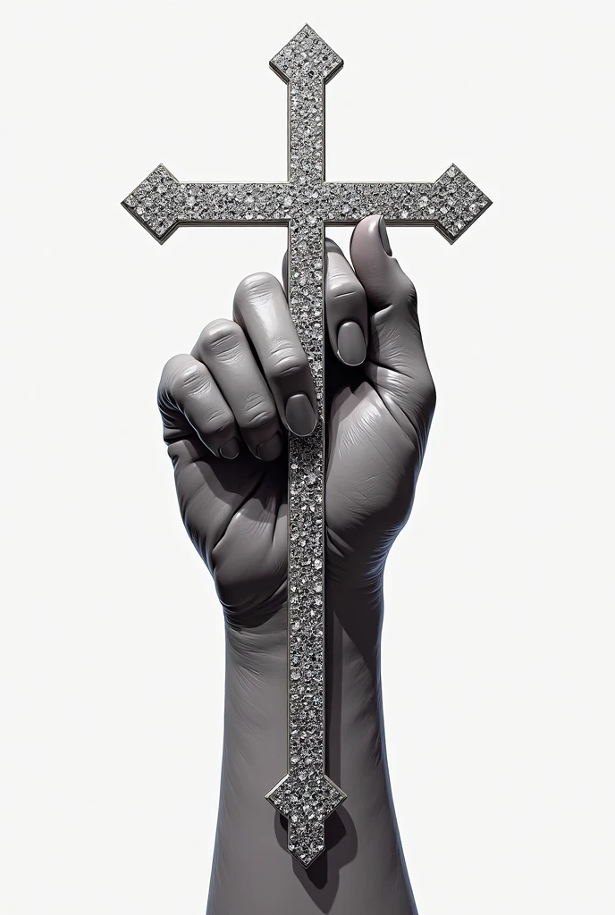 an art “You are” with a red background and a hand drawn behind and a cross 