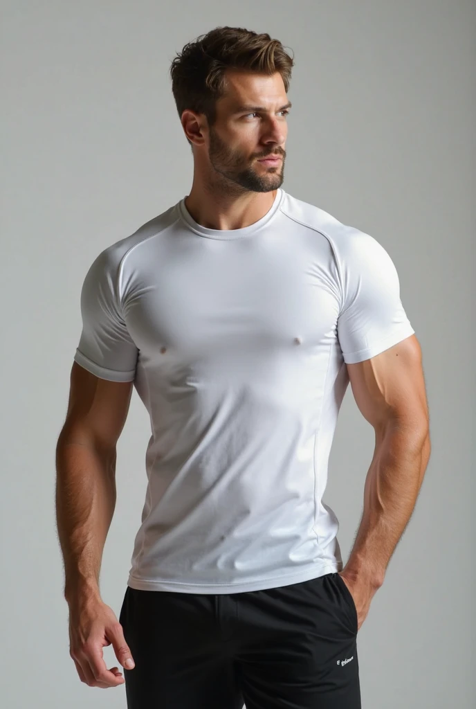 Painting a white karate uniform with natural colors