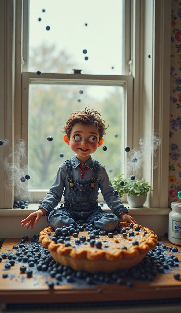 there is a  sitting on the floor eating a piece of cake, having a snack, getting his tacos and drink), toddler, eating outside, sitting in his highchair, by Alexander Brook, messy eater, mixed art, healthy, 2 years old, medium portrait, little kid, eating, sitting at table, sitting on a table, drinking a strawberry iced latte