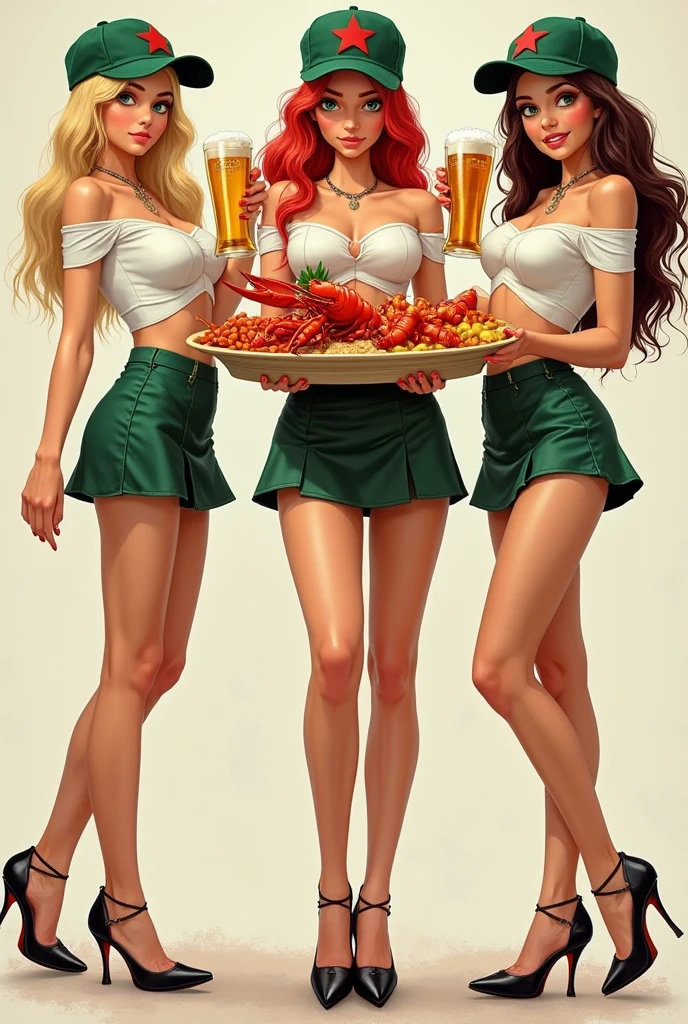 the cavewomen eating