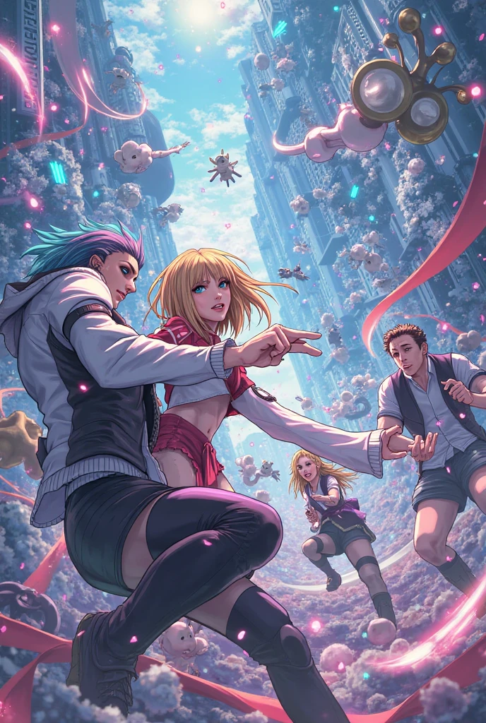 背景にゾンビがいる状態でGo down the stairs女性の画像, Scared,Ghostly!, Go down the stairs, Scaring, Justin Gerard, Graphic novel cover art, Published art, Graphic novel cover art, Scary ghosts, Keyframe illustration, I was surprised, Greg Staples, Adam Puckett, 80s anime style,Promotional Art, Chris Cold
