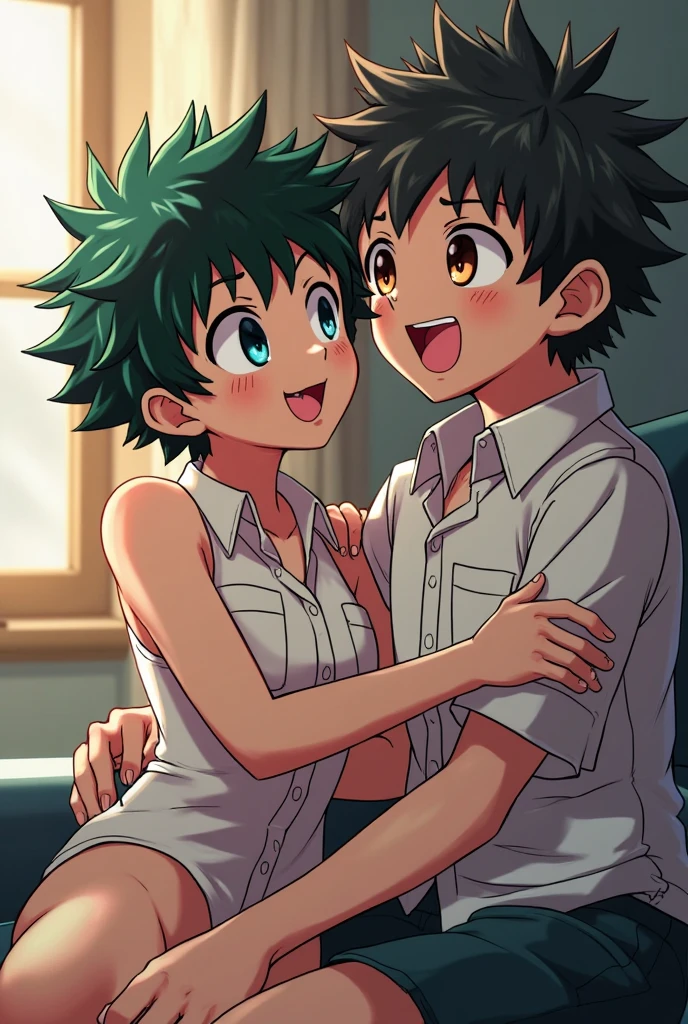 Killua sucking gon's penis, both of them sexy and naked