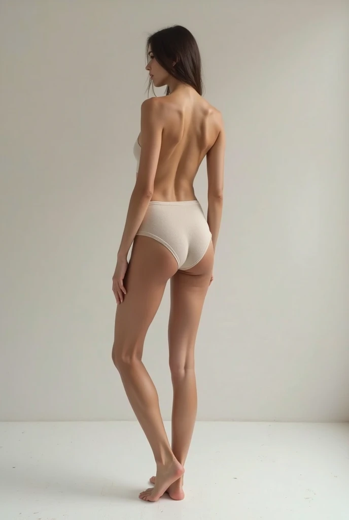 tall woman, Only in panties