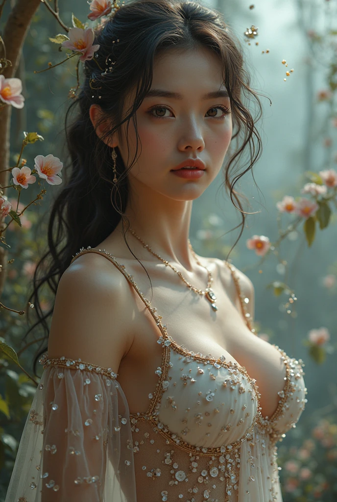 masterpiece, Highest quality, Ultra-high resolution, Highly detailed photos, unity 8k wallpaper, Extremely detailed CG:1.2), Written boundary depth, Bokeh, (RAW Photos:1.Realistic photos:1.4), (One person'S:1.5), young, Physically Based Expressions, beautiful, (Detailed face:1.4, Detailed clothing), (Familiar:1.4) name (Eimi fukada:1.1) break Cara hermoSa, Written boundary depth, Add Layer, Surreal, Age 27, 完璧なボディmodel, Perfect breasts, height: 175cm, Sexy poSe, whole body, whole body, model'Body Type, break (skirt, Knee socks, jewelry, boots, belt, lips, zettai ryouiki, thigh boots, corset, steampunk, steampunk_Costumes:1.3), (Long Hair:1.2), doble parpado break victorian engliSh city, French Braid,Perfect Naked,Hail Llama Body Paint(Hair blowing in the strong wind),salute
